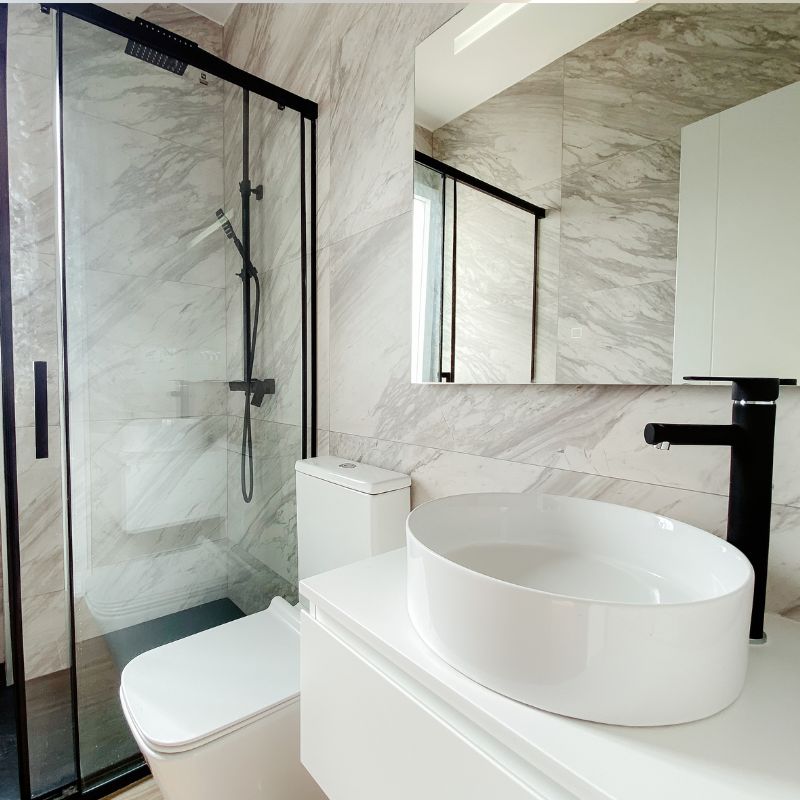 baño pica blanco